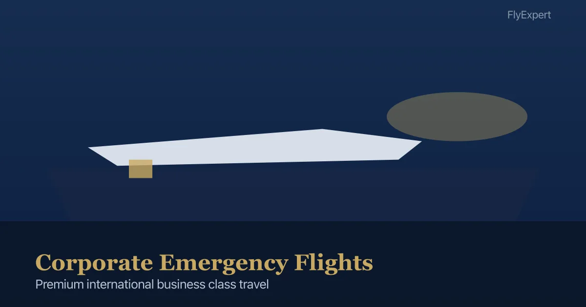 Corporate Emergency Flights — FlyExpert licensed business class travel agency premium cabin booking
