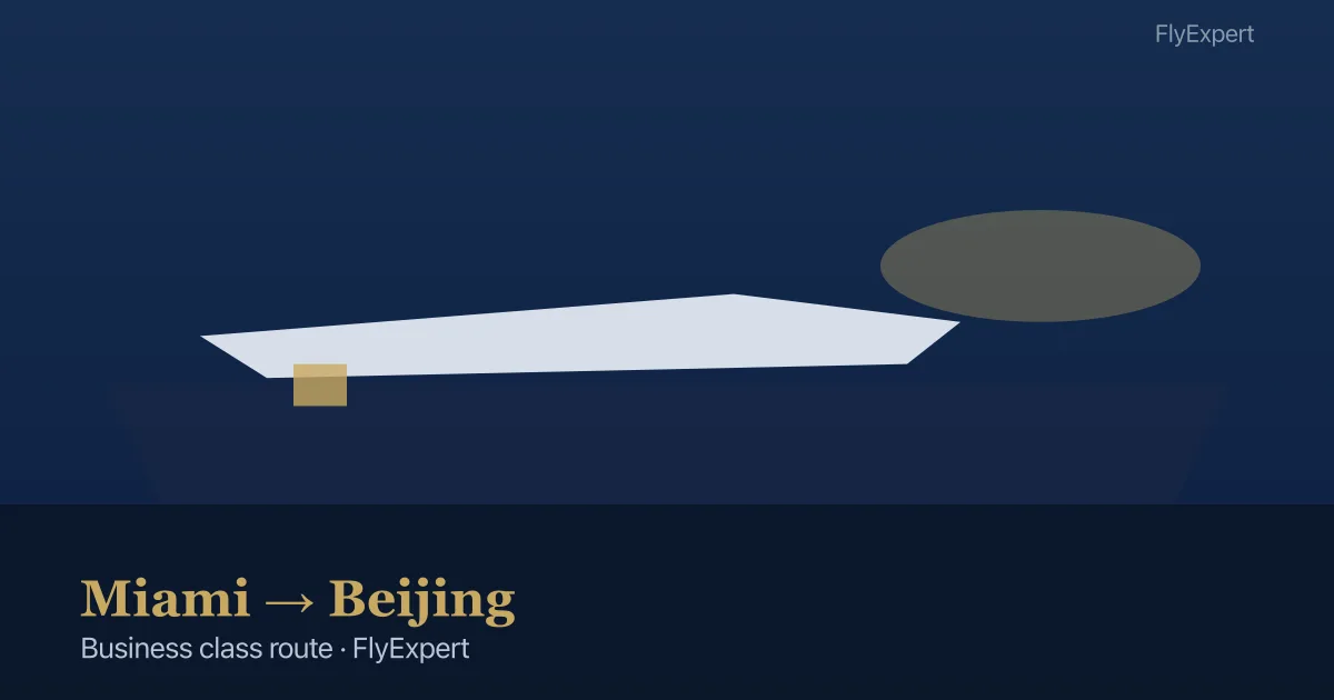 Business class flight from Miami to Beijing PEK premium cabin options — FlyExpert US travel agency