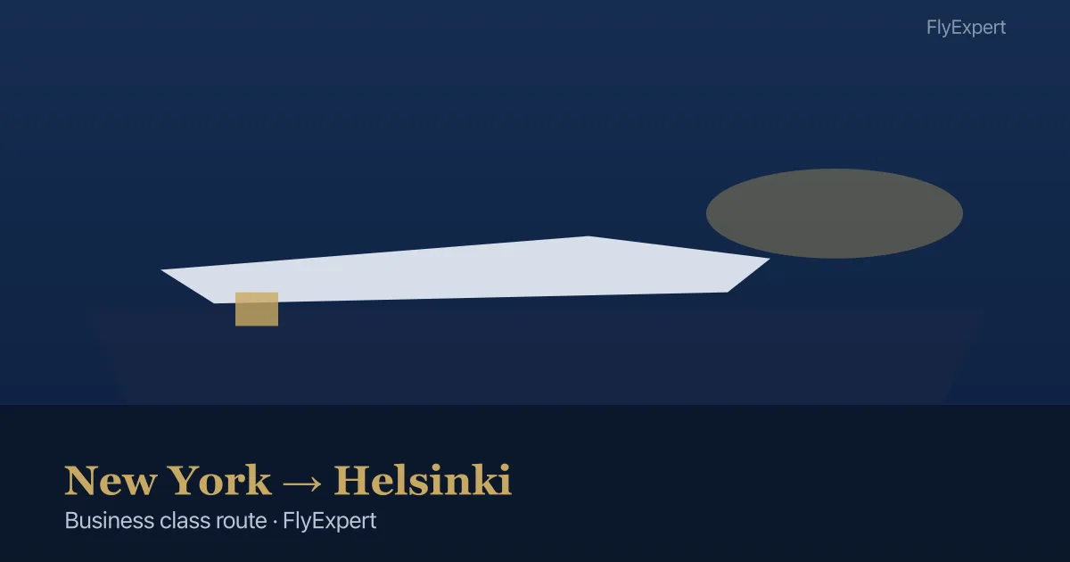 Business class flight from New York to Helsinki HEL premium cabin options — FlyExpert US travel agency