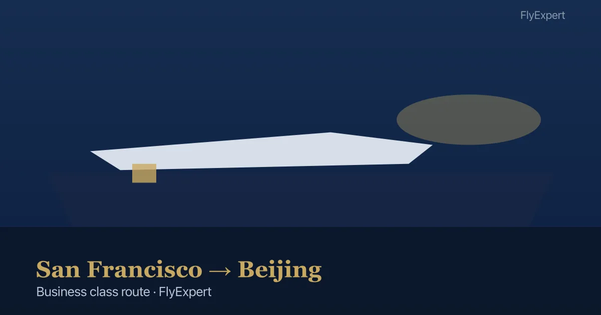 Business class flight from San Francisco to Beijing PEK premium cabin options — FlyExpert US travel agency