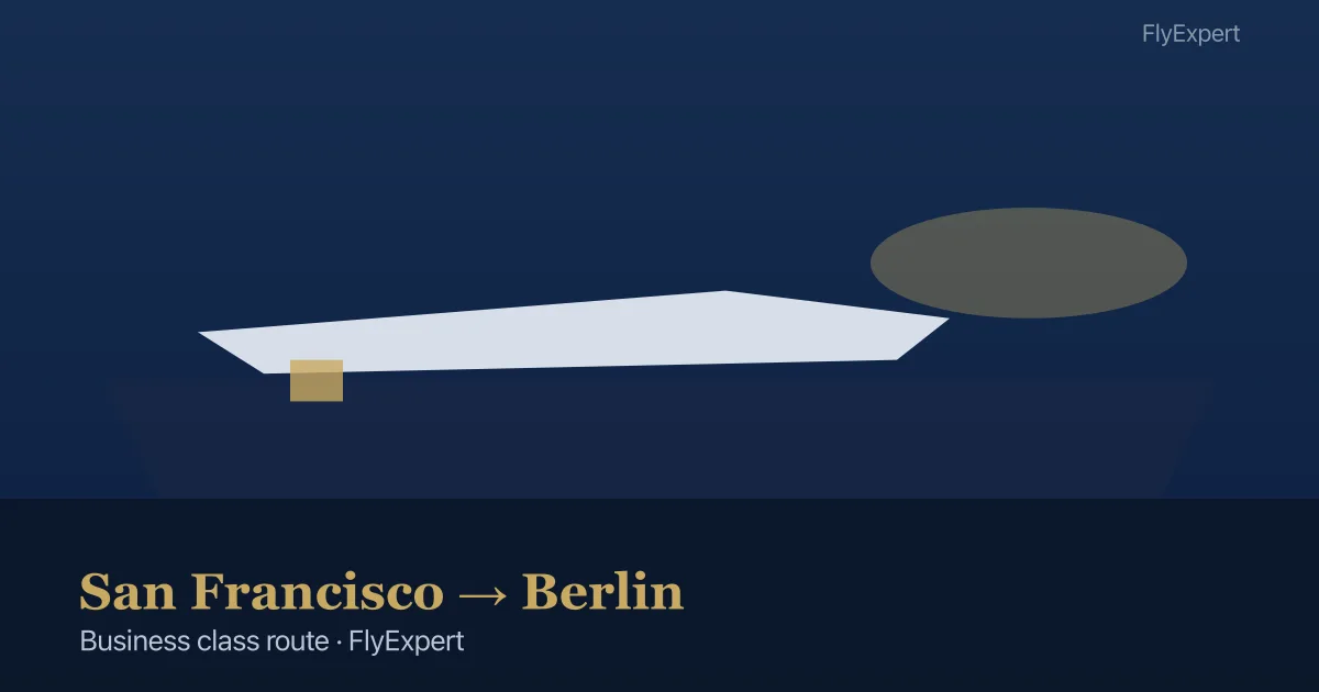 Business class flight from San Francisco to Berlin BER premium cabin options — FlyExpert US travel agency