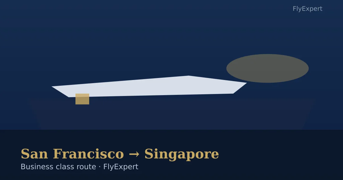 Last-minute flight from San Francisco to Singapore SIN premium cabin options — FlyExpert licensed US travel agency